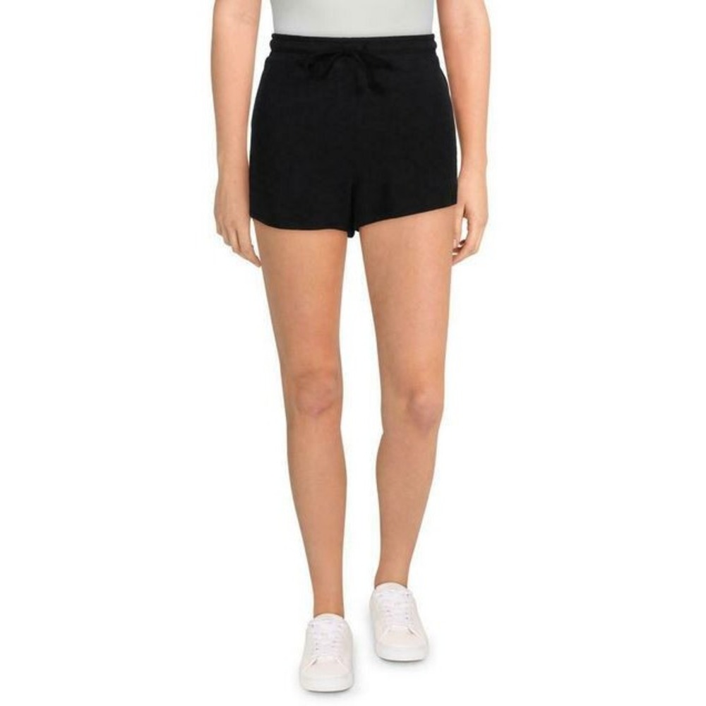 JOE'S women shorts sweatshorts JO201014 pockets black spandex sz L $98